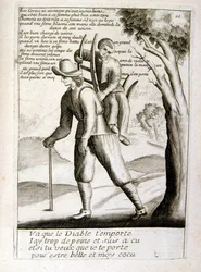 Illustration gravée du 17e siècle tirée d