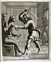 Illustration gravée du 17e siècle tirée d