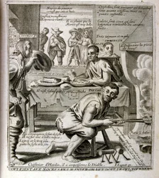 Illustration gravée du 17e siècle tirée d