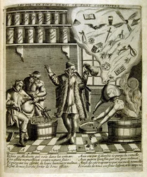 Illustration gravée du 17e siècle tirée d