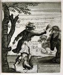 Illustration gravée du 17e siècle tirée d