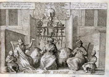 Illustration gravée du 17e siècle tirée d