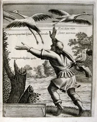 Illustration gravée du 17e siècle tirée d