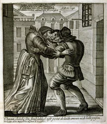 Illustration gravée du 17e siècle tirée d