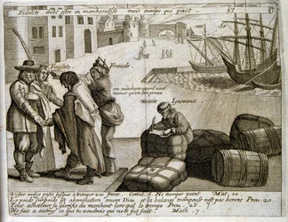 Illustration gravée du 17e siècle tirée d