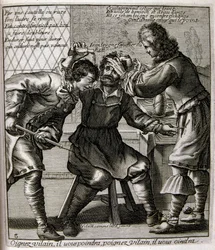 Illustration gravée du 17e siècle tirée d