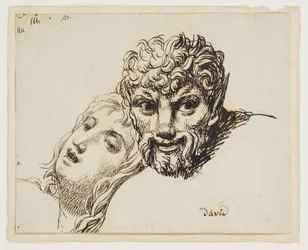 Heads of a faun and a reclining woman (Les têtes d
