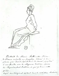 Marie-Antoinette (1755-93) en route vers son exécution, 1793