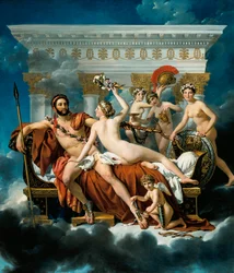 Mars désarmé par Vénus et les trois Grâces