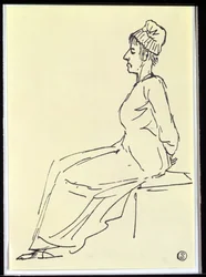 La reine Marie-Antoinette (1755-93) en route vers son exécution, 1793