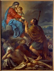 Saint Roch priant la Vierge pour la cessation de la peste