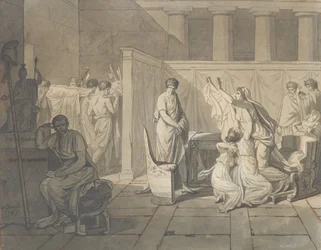 Étude pour Les licteurs rapportant à Brutus les corps de ses fils, 1787