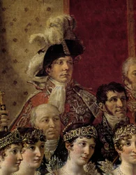 Le Sacre de Napoléon. Détail représentant Pauline Bonaparte (Princesse Borghese)