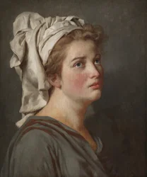 Jeune femme avec un turban, vers 1780
