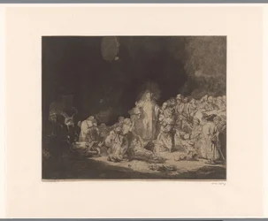 Le Christ prêchant (La gravure des cent florins)