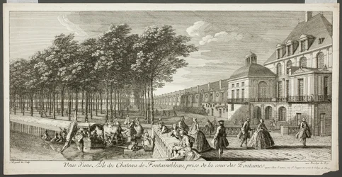 View of a Wing of the Palace of Fontainebleau (Vue d