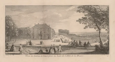 Vue du Château de Seaux depuis la Promenade de Diane