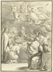 Le lit de mort de Marie (Scènes de la vie de Marie)