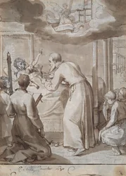 Saint Philippe visitant un hôpital