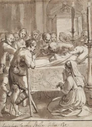 Saint Philippe visitant un hôpital