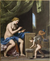 Vulcain forgeant les flèches pour Cupidon, vers 1645