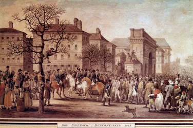 Campagne de France en 1814 : entrée à Paris des prisonniers des armées alliées