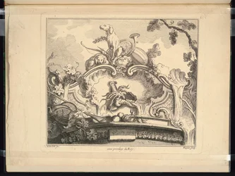 Conception pour un Cartouche avec Écrevisse (Horizontal)