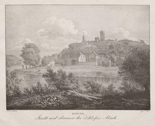 Bavière, marché et ruines du château d