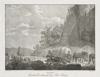 Bavière, monument de Riedel près de Post-Saal