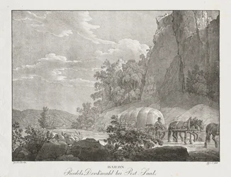 Baiern, monument de Riedel près de Post-Saal