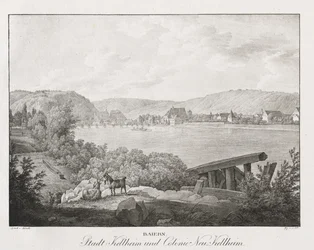 Bavière, ville de Kellheim et colonie de Neu-Kellheim