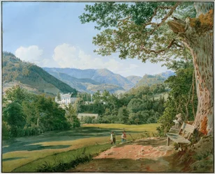 Vue du château Striebar près de Gresten en Basse-Autriche