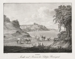 Syrmien, marché et ruines du château de Sharengrad