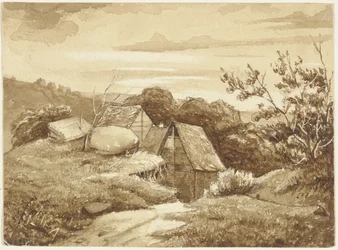Ferme dans un paysage