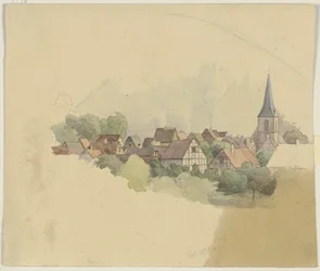 Village avec église