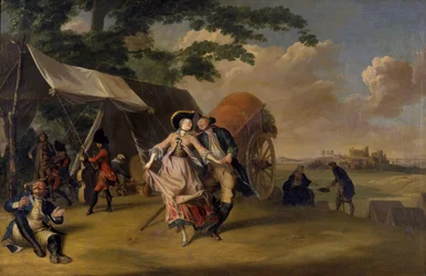 Danse dans un camp