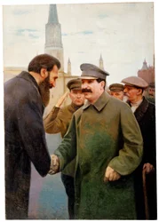 Josef Staline et le géophysicien Otto Y Schmidt, années 1930
