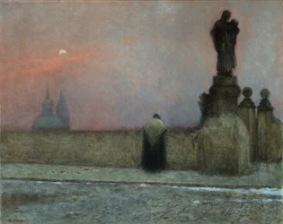 Début de soirée à Hradcany (Prague, République tchèque)
