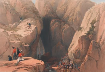 Entrée dans le col de Kojak depuis Parush, c.1839