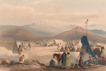 Le campement à Dadur, avec l