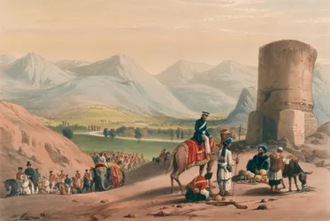 La vallée de Maidan, vers 1839 (lithographie, teintée)