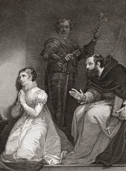 John Feckenham rend visite à Lady Jane Grey dans la Tour de Londres