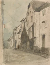 Une rue à Saverne, 1858
