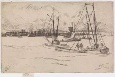 Amsterdam, depuis le Tolhuis, 1863