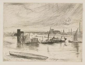 Aube à Battersea, Cadogan Pier, 1863