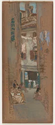 Enfileurs de perles, 1880