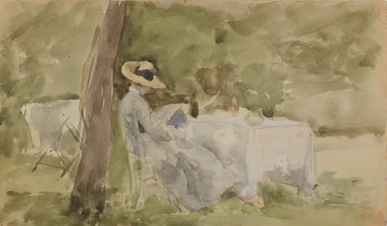 Petit déjeuner dans le jardin, 1885-1886