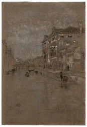 Canal à Venise Entrepôt de tabac, 1879-1880