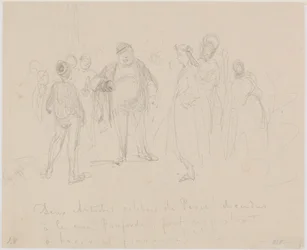Deux artistes célèbres de Paris, 1858