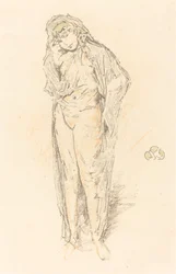 Figure drapée, debout, 1891